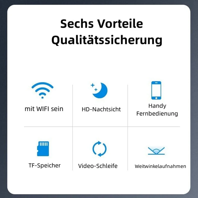 Мини-камера видеонаблюдения 4K 1080P HD с поддержкой Wi-Fi