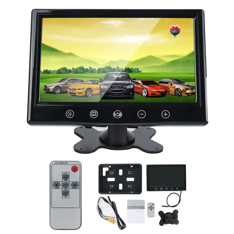 

12V 9" TFT LCD Car Display Rear View Monitor 4 Video Input PAL/NTSC 800x480 RGB XNC