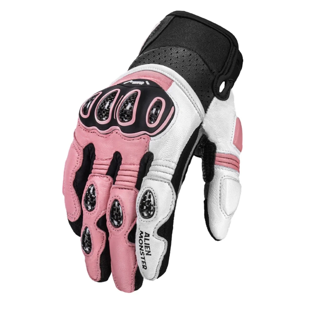 Перчатки из натуральной кожи износостойкие мотоциклетные перчатки для