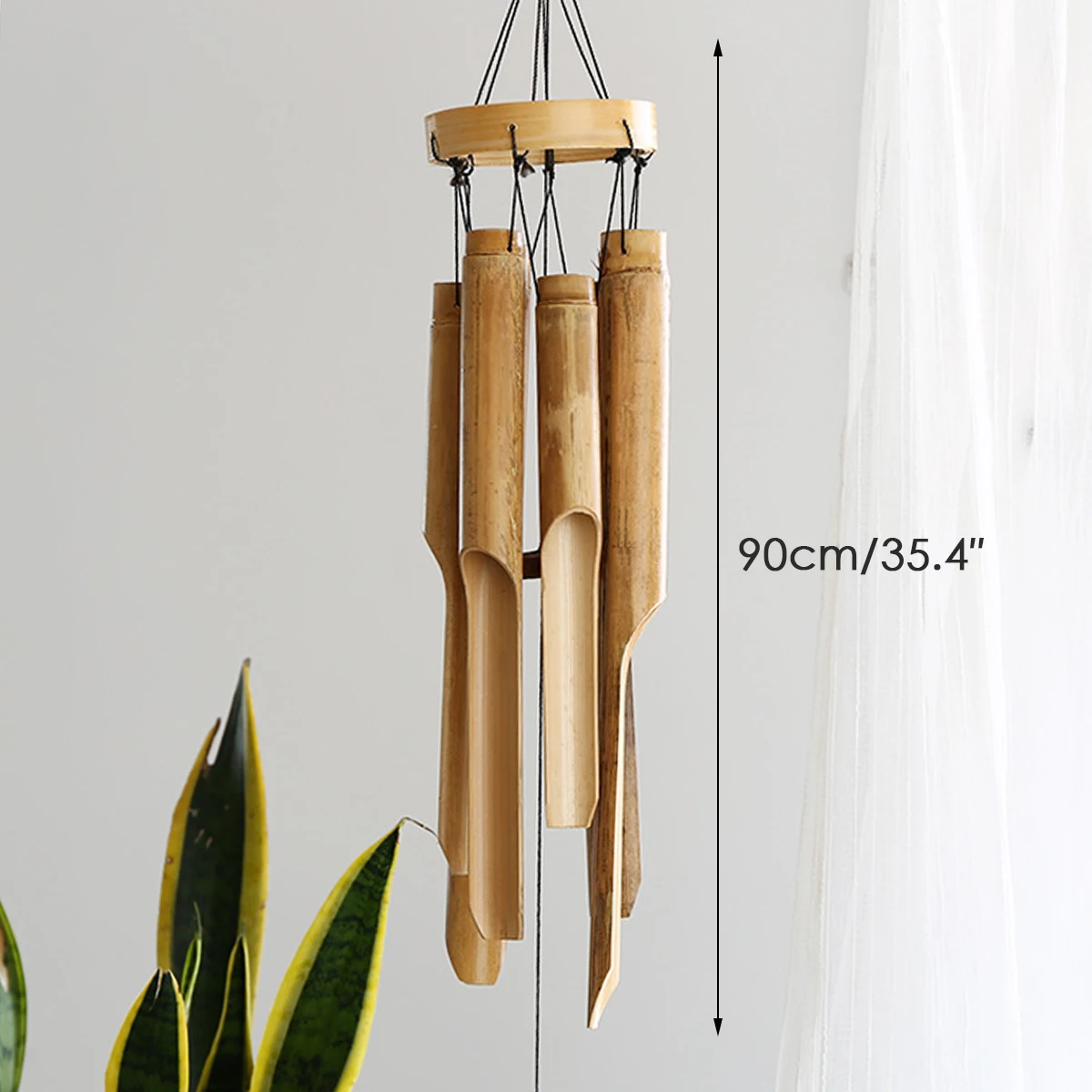

Handmade Bamboo Wind Chime Hanging Creative Home Decoration Tea Room Outdoor Handmade Bamboo Decoration