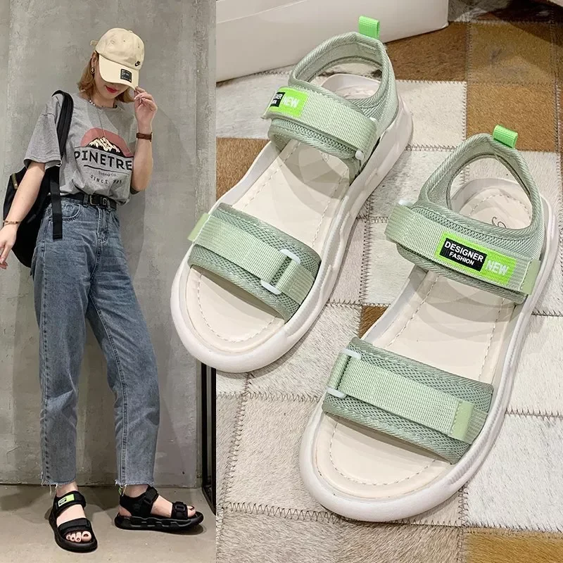 

sandals women the new summer soft bottom flat shoes beach sandals shoes students spot