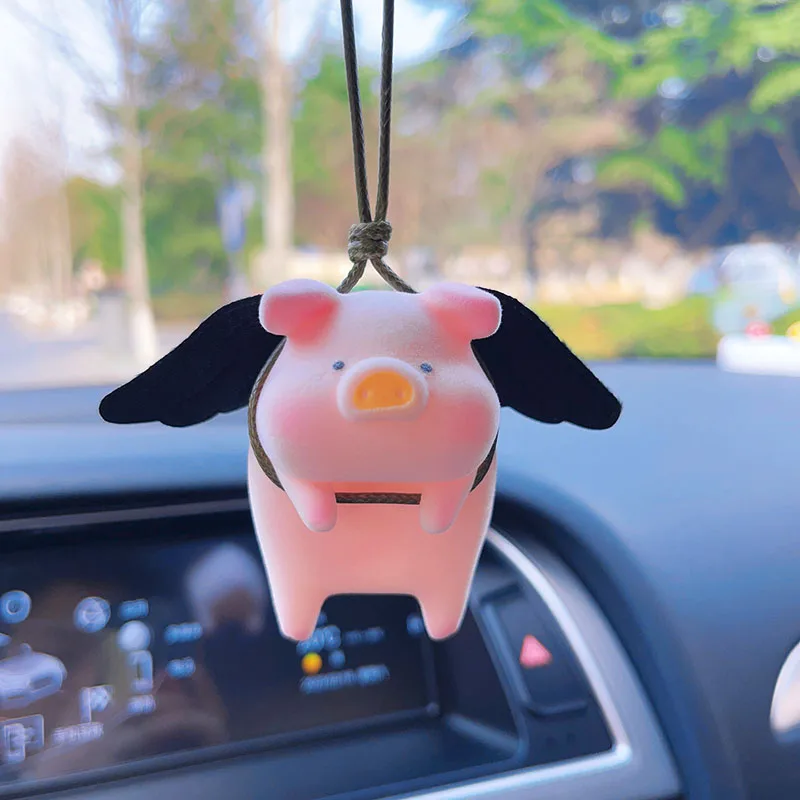 Милые аксессуары для украшения интерьера автомобиля в виде свиньи ангела