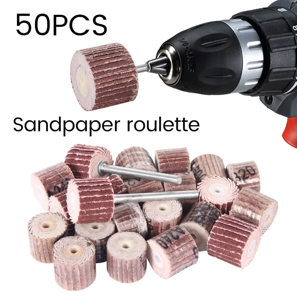 Kit Sanding Disc 80-600 Grit Disc Flap Wheel 80-600# Grit Drill Grinding Polishing Rotary Sanding Shaft &5pcs Mandrel