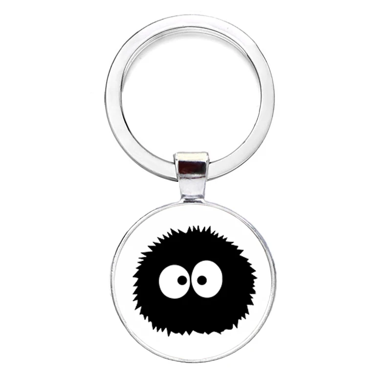 Брелок с черной пылью спиральным эльфом плакатом в виде фигурки соседа мой