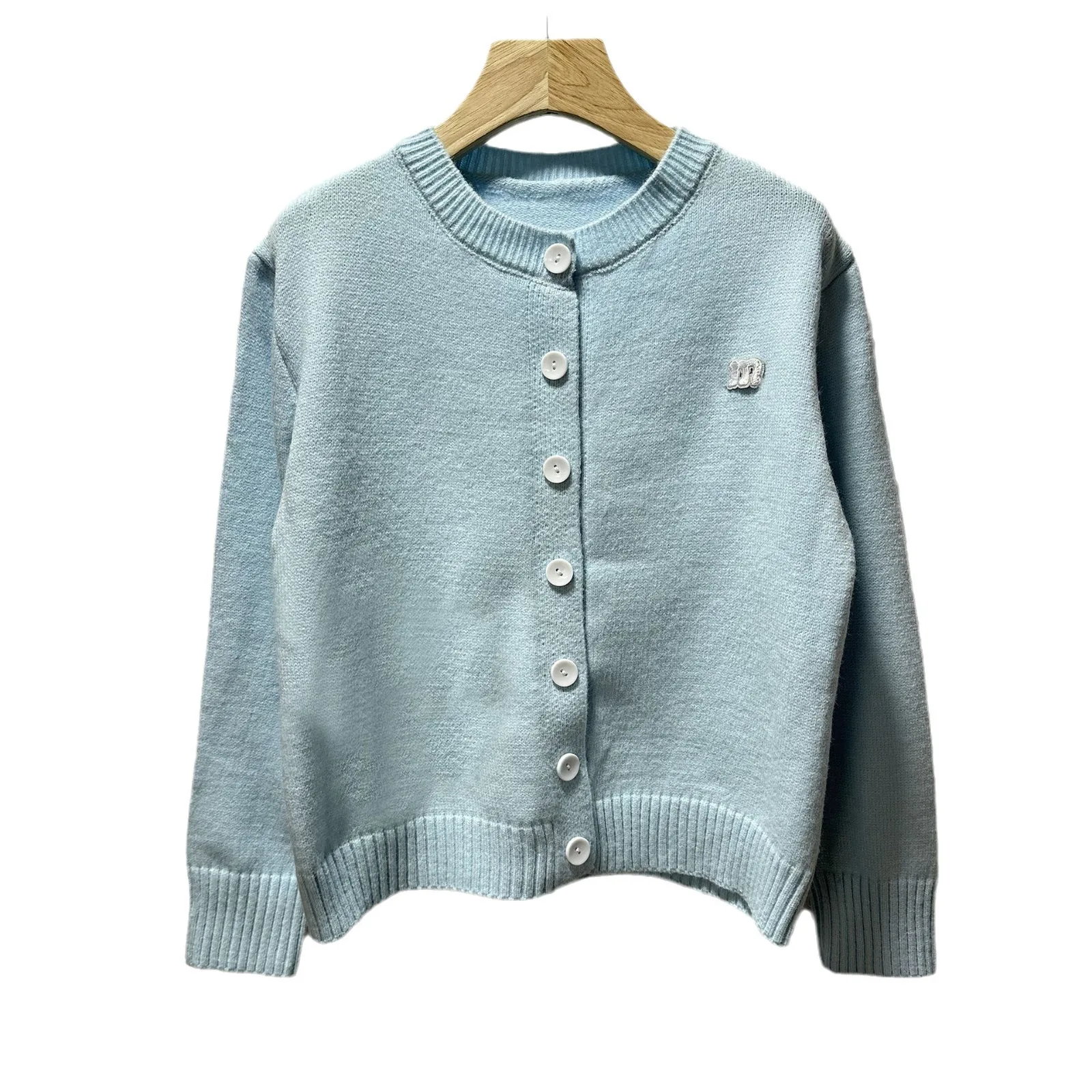 Женский кардиган в Корейском стиле осенняя трикотажная куртка укороченные топы