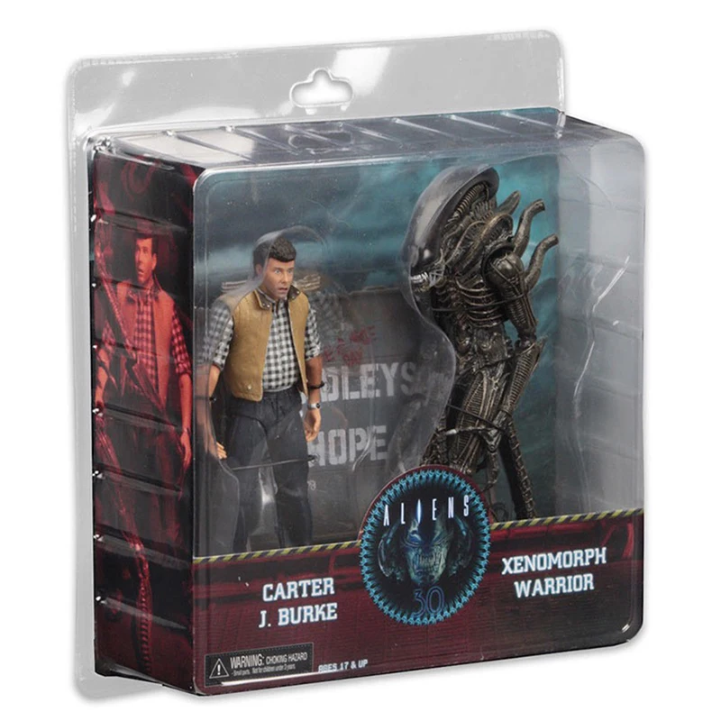 

NECA Alien Vs Predator Action Figure Carter J Burke Xenomorph Warrior Figurine Model Toys 2pcs/set Desktop Collection Gift