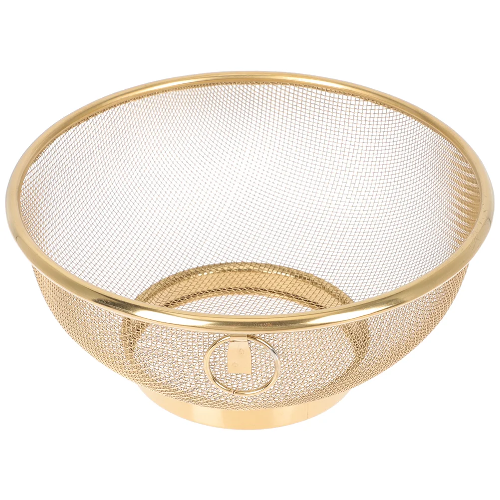 

Rice Rinser Washing Bowl Drainer Strainer Cleaner Colander Stainless Steel Metal Mesh Screen