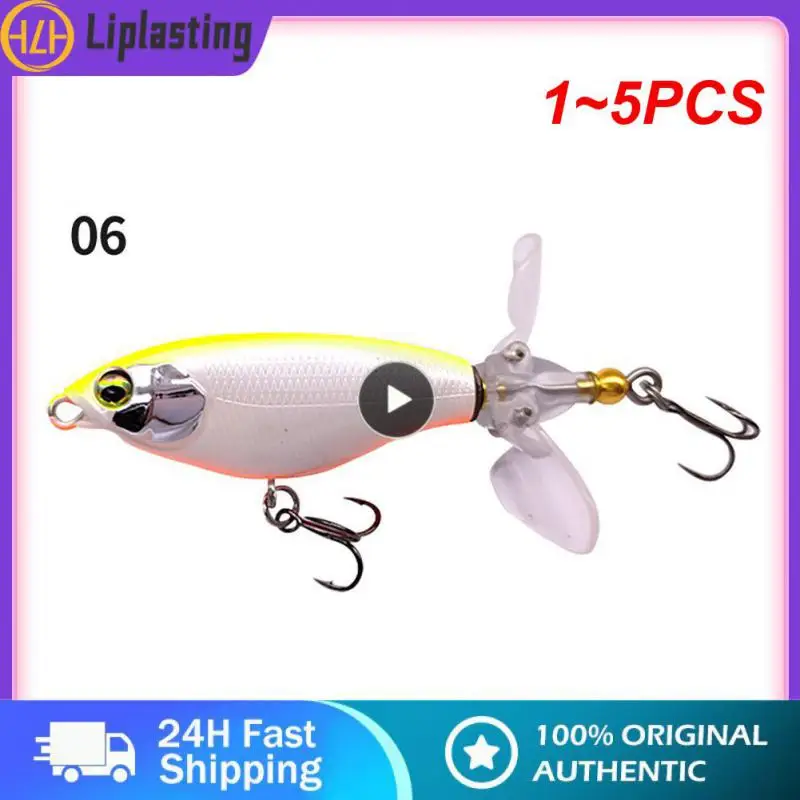 

1 ~ 5 шт. 80 мм 16 г рыболовные плавающие топвотеры с двойным пропеллером мягкий спиннинг с жестким задним фрижетом воблеры поверхностные снасти