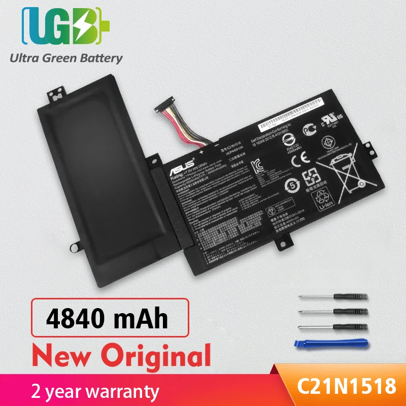 

UGB новый оригинальный C21N1518 Аккумулятор для ASUS VivoBook Flip TP501UB TP501UQ TP501UA FZ026T CJ019TC DN033T CJ016T DN026T DN023T