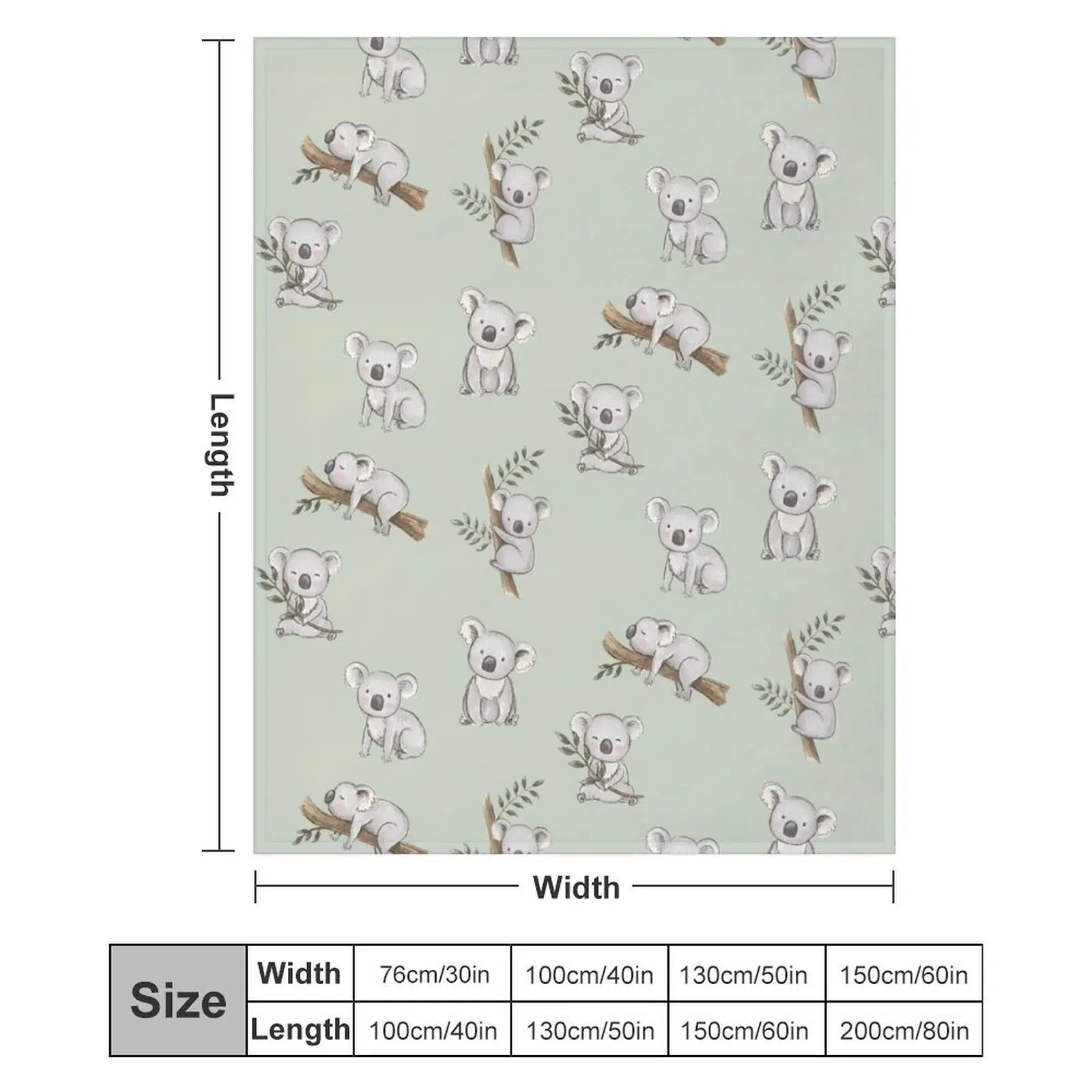 Aussie Animals: Cute Koala Pack Плед Летнее постельное белье Волосы для младенцев Одеяла