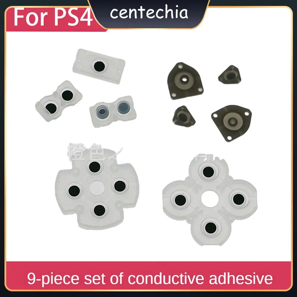 

1 Set Handle Conductive Adhesive Easy To Clean Handle Button Rubber Pad Silicone Wear-resistant Durable Repair Parts Silica Gel