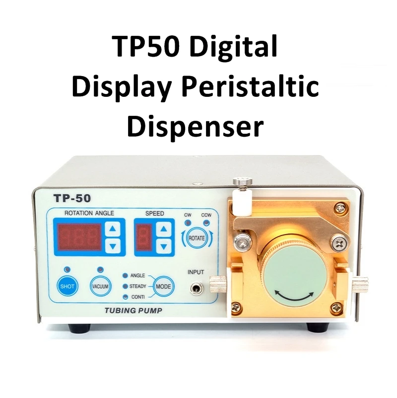

TP-50 Automatic Peristaltic Glue Dispenser Adhesive Applicator Digital Display Fast Drying Anaerobic Glue Machine 0.001ML
