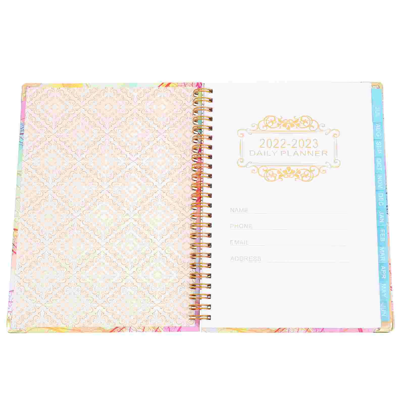 

Planner 2022 Notebook Spiral Monthly Notepad 2023 Appointment Management Time Schedule Business Do List Weekly Hourly Journal