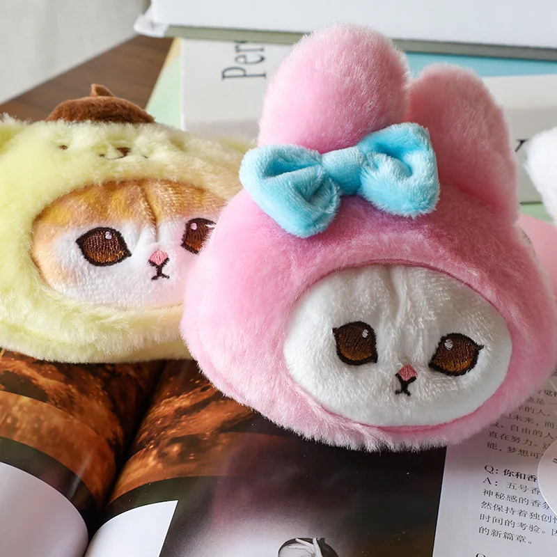 Милый кошелек для монет Sanrio с акулой кошкой куроми Hello Kitty Мелоди коричной