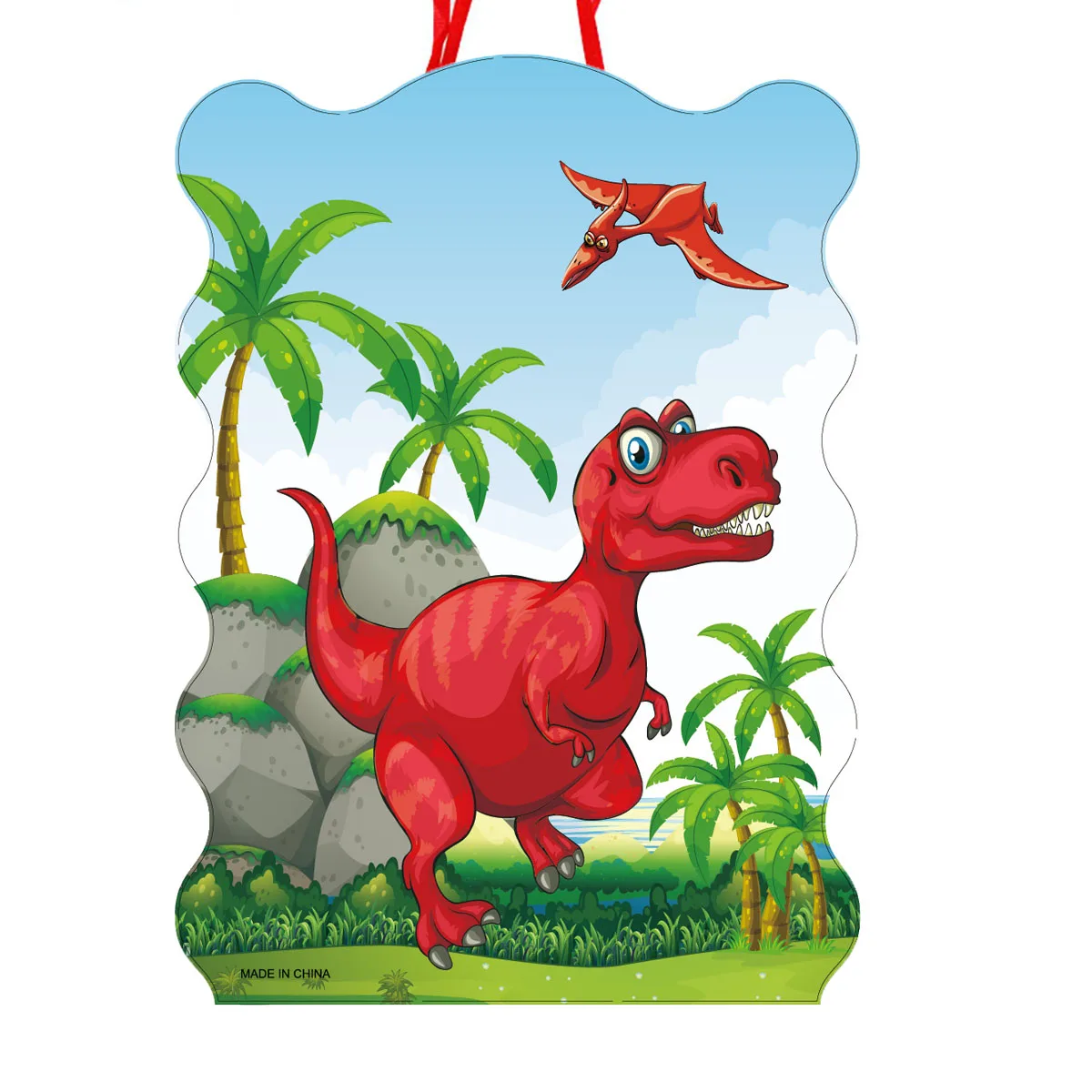 Пиньята с рисунком животных, динозавр, вечеринка по случаю дня рождения, 1 шт./лот, деко, пиньята, украшение для вечеринки, для девочек и мальчиков, детские сувениры, сделай сам, пиньята