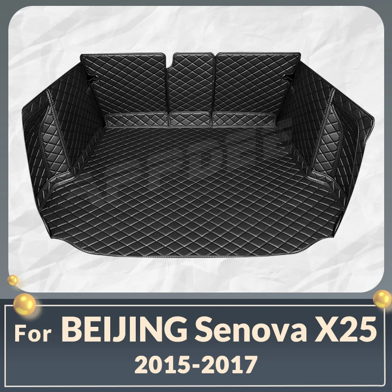 

Auto Full Coverage Trunk Mat For Beijing Senova X25 2015-2017 2016 Car Boot Cover Pad Cargo Liner Interior Protector Accessories