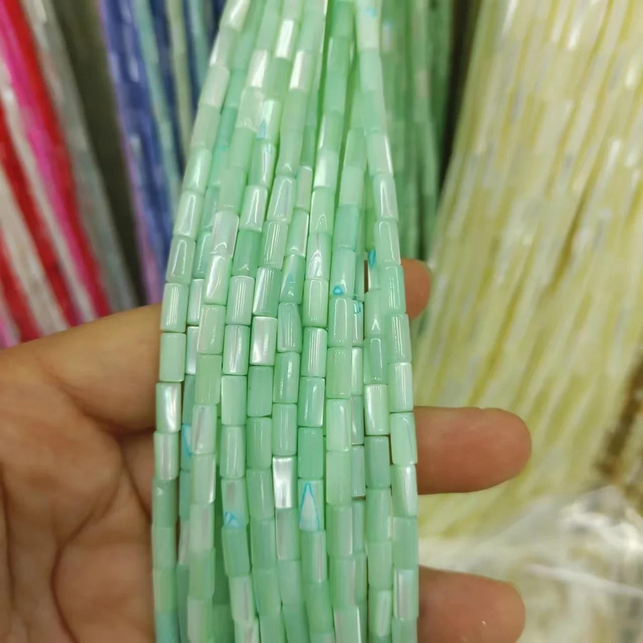 Бусины из натуральной ракушки в форме подковы 6 Х9 мм