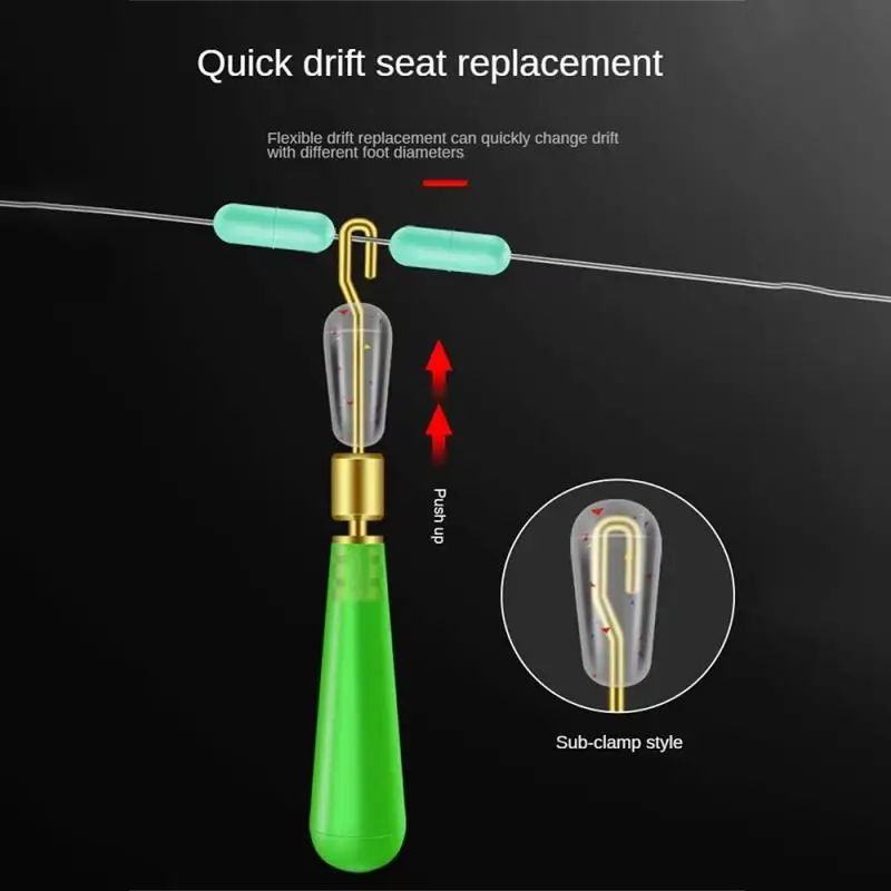 

2PCS Floating Seat Material Copper Translucent Silicone Thick Durable Not Easily Entangled Soft And Smooth Fishing Supplies