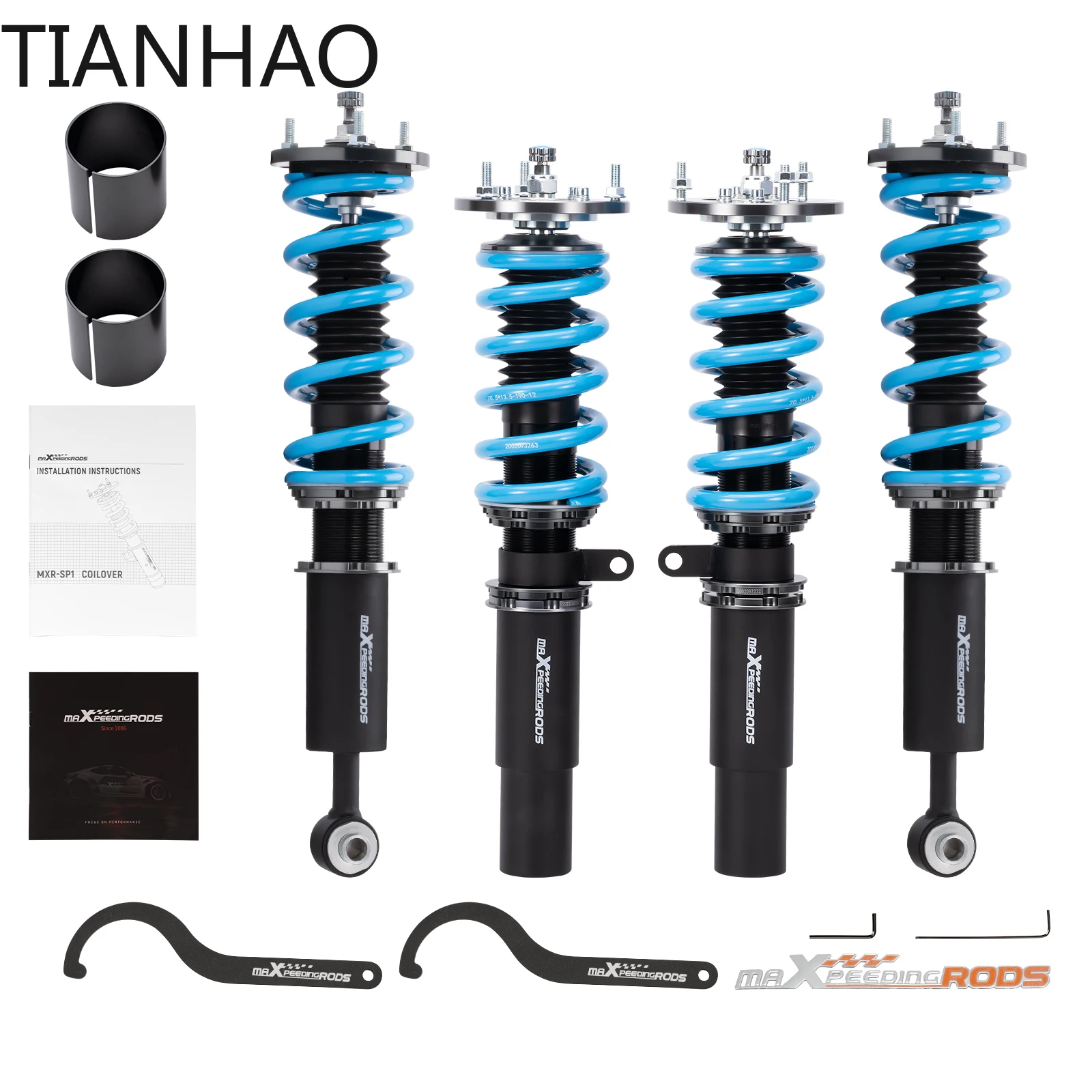 Фото MaXpeedingrods Coilover для BMW 5 E39 1995-2003 RWD Notchback, 24-ходовой комплект регулируемой подвески демпфера, ts №5
