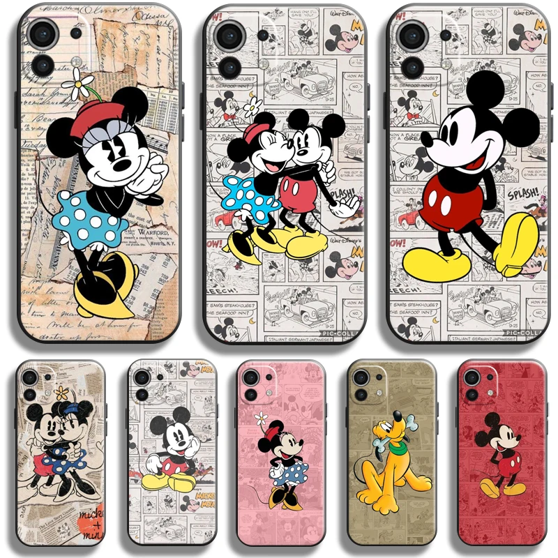 

Cartoon Duck Mickey Minnie Mouse For Xiaomi Mi 11 Mi 11 Lite 5G Phone Case For Xiaomi 11 Lite 5G Liquid Silicon Funda TPU
