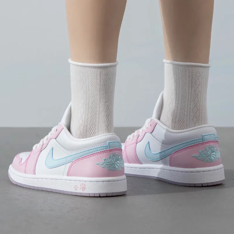 Женские туфли Nike AIR JORDAN 1 LOW SE AJ1 модные повседневные универсальные износостойкие в