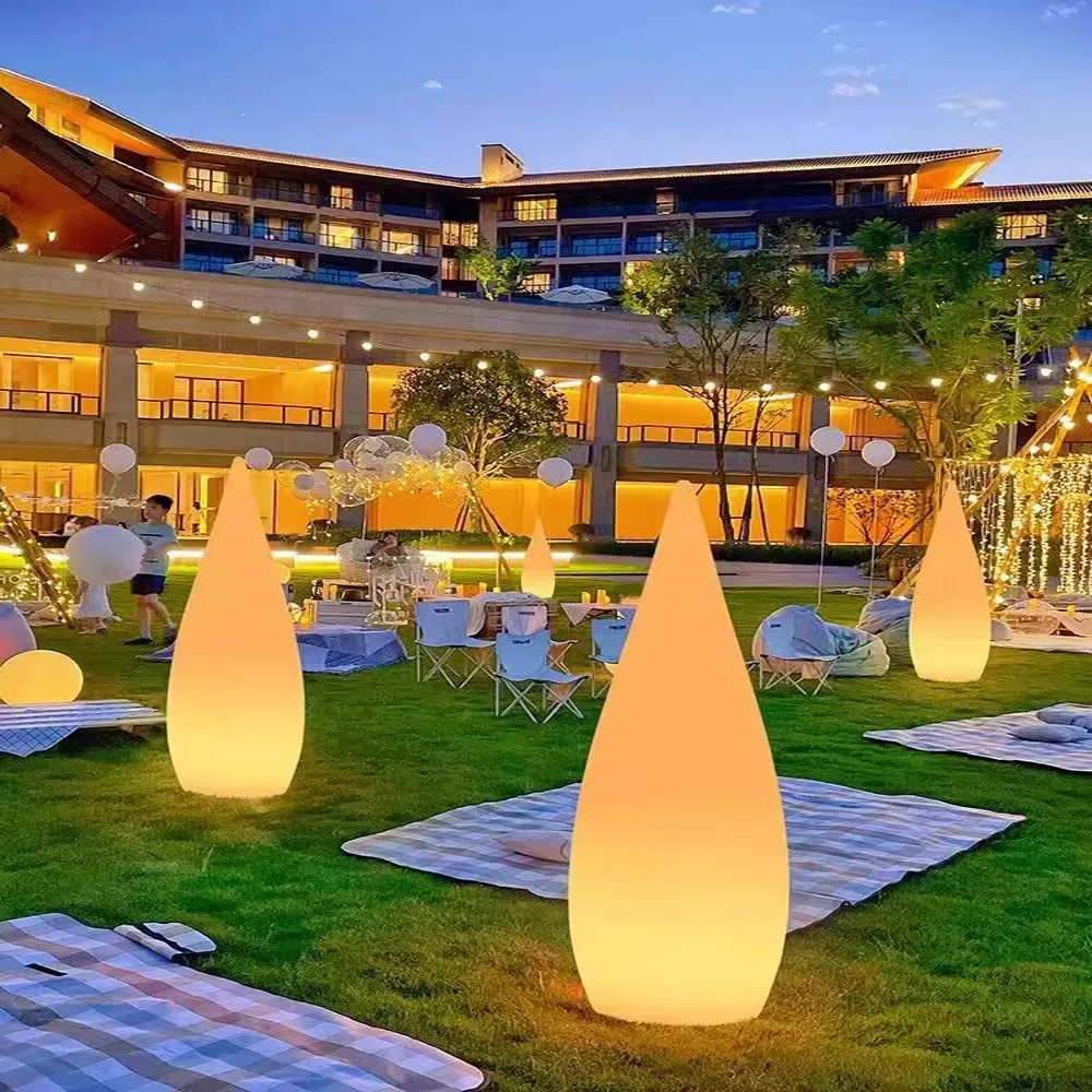 Солнечное освещение Ландшафтная RGB Капля воды дизайн водонепроницаемый с