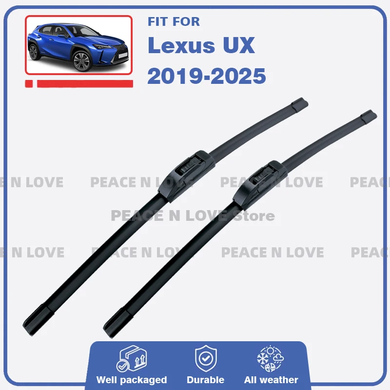 

Передние щетки стеклоочистителя для Lexus UX UX200 UX250 UX250h UX300h UX300e 2019-2025, щетки для лобового стекла, автомобильные аксессуары