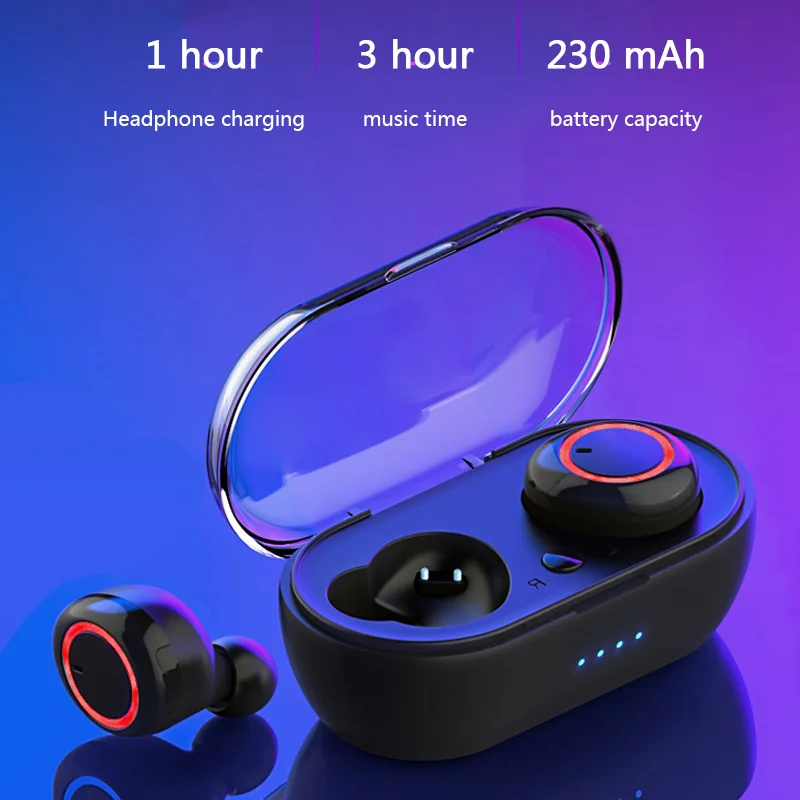 Earphone Bluetooth Headset Wireless Headphones Sport Outdoor Earbuds Touch Hearing Aids Handfree With Charging Warehouse enlarge