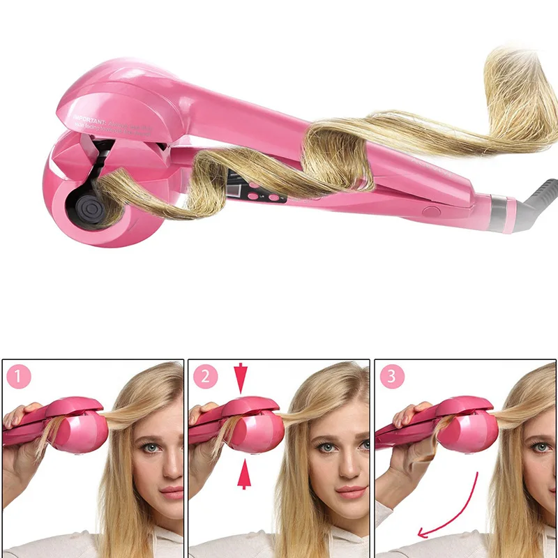 

LCD Automatic Hair Curler New Automatic Hair Curler Curling Wand Multi-function Travel Hair Curler Straight Curling Splint New