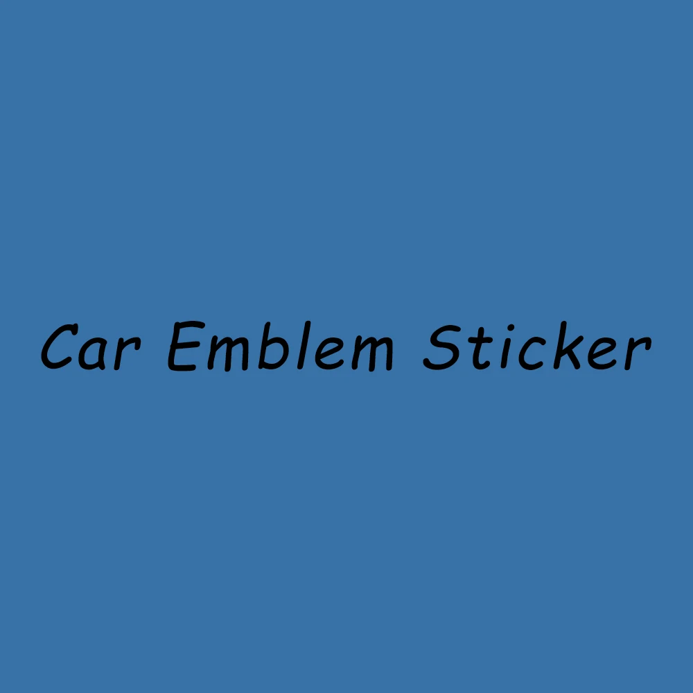 Customized Emblem 3D Decor Car Rear Trunk Car Body