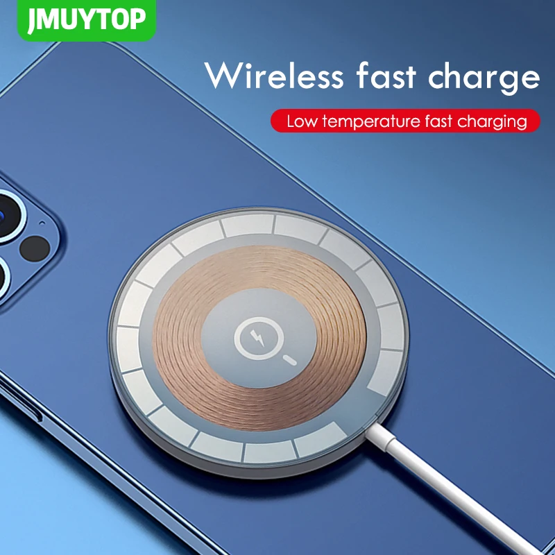 Magnetic Wireless Charging For iPhone 13 12 Pro Max Mini 15W Fast Charger For iPhone 11 XS Wireless Charger For Huawei Xiaomi Qi