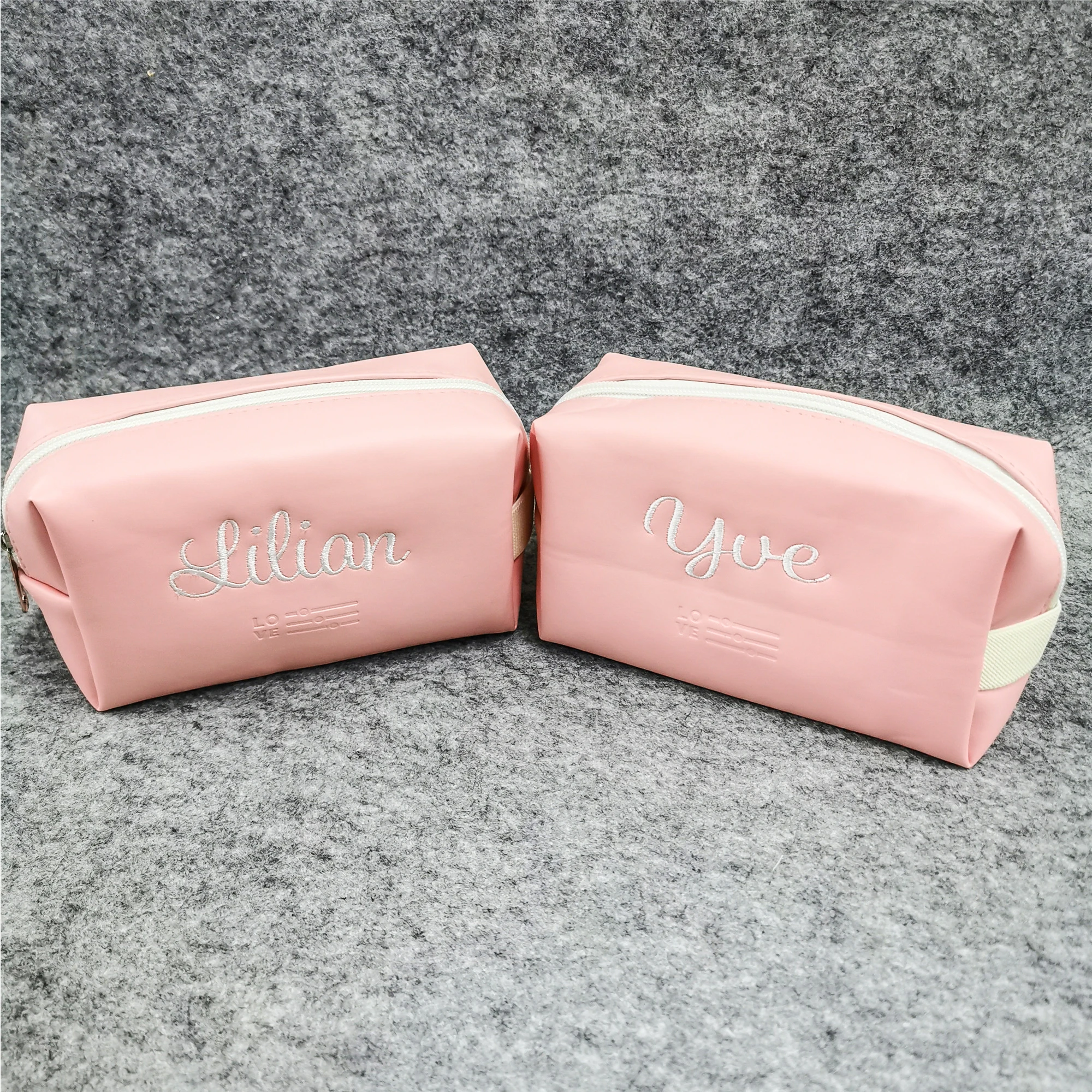 

Embroidery Name Ladies Makeup Bag Personalized Name Make up Cases Women Cosmetic Bag Travel Organizer Waterproof Storage Bag