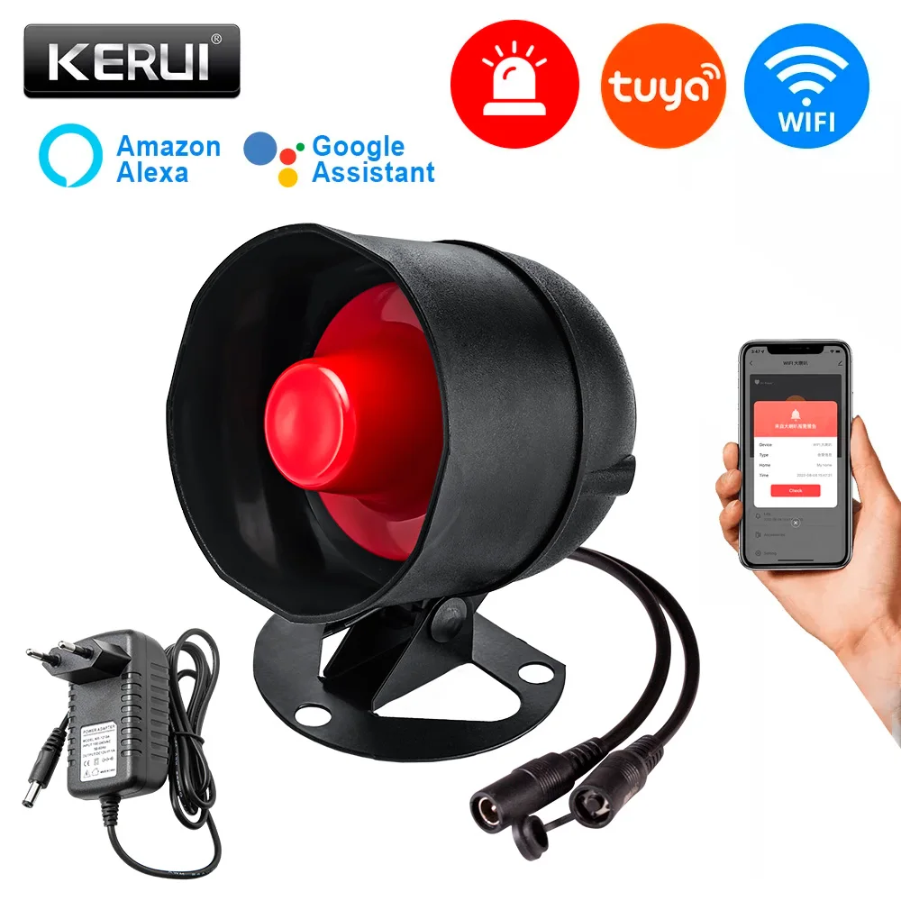 

KERUI Tuya WIFI Беспроводная охранная сигнализация