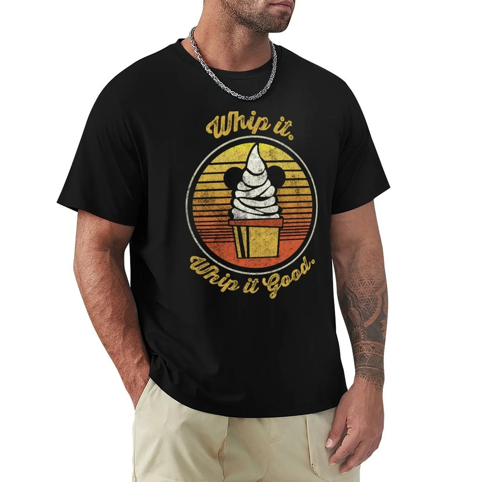 Фото Футболка Dole Whip Whip it Good, спортивная базовая футболка, влагоотводящая, для занятий спортом №1