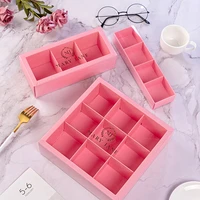 macaron packaging box cookie biscuit cake gift paper boxes clear window food wrapping box baking accessories party decorsupplies