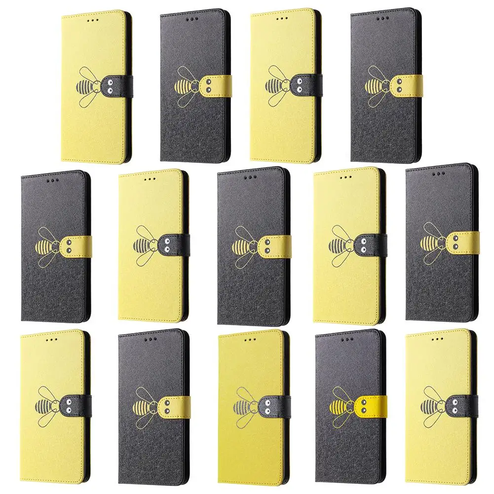 

Phone Flip Case Bee Wallet IC Card Holder Cell Phone Cover for Samsung A70 A750 Classic Colors and Simple Durable Design