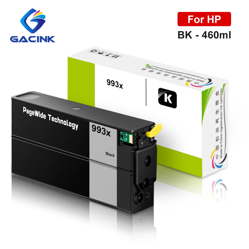 

For HP 993 993X Black Compatible Ink Cartridge With Pigment Ink PageWide 755dn 774dn 750dn 750dw 772dn 772dw 777z 777zs 460ML