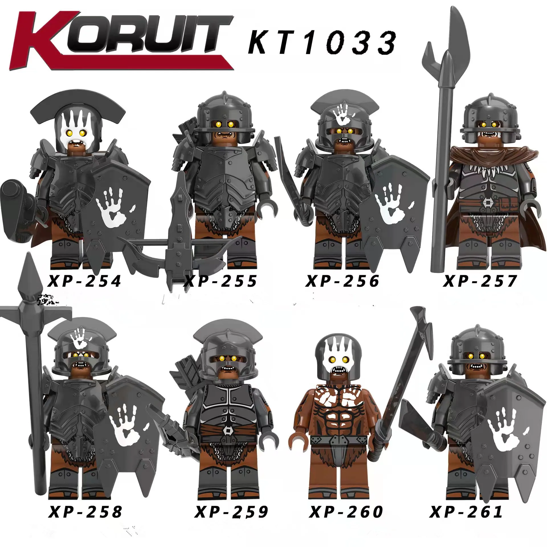 Средневековые кукольные блоки Orc Army of Warcraft совместимые с Lego |