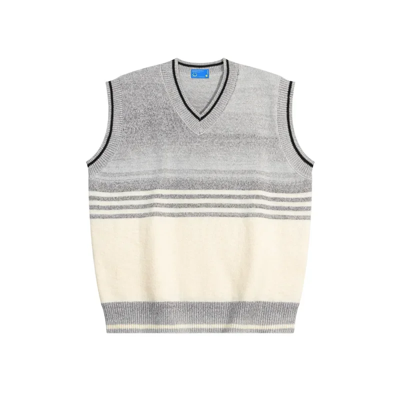 Tangshu Trendy People 2024 осень/зима новый уличный вязаный пуловер с v-образным вырезом топ