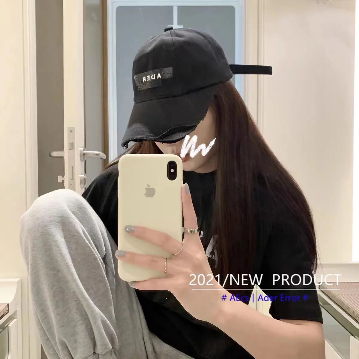 

ADER Men's and women's sunshade embroidered baseball cap