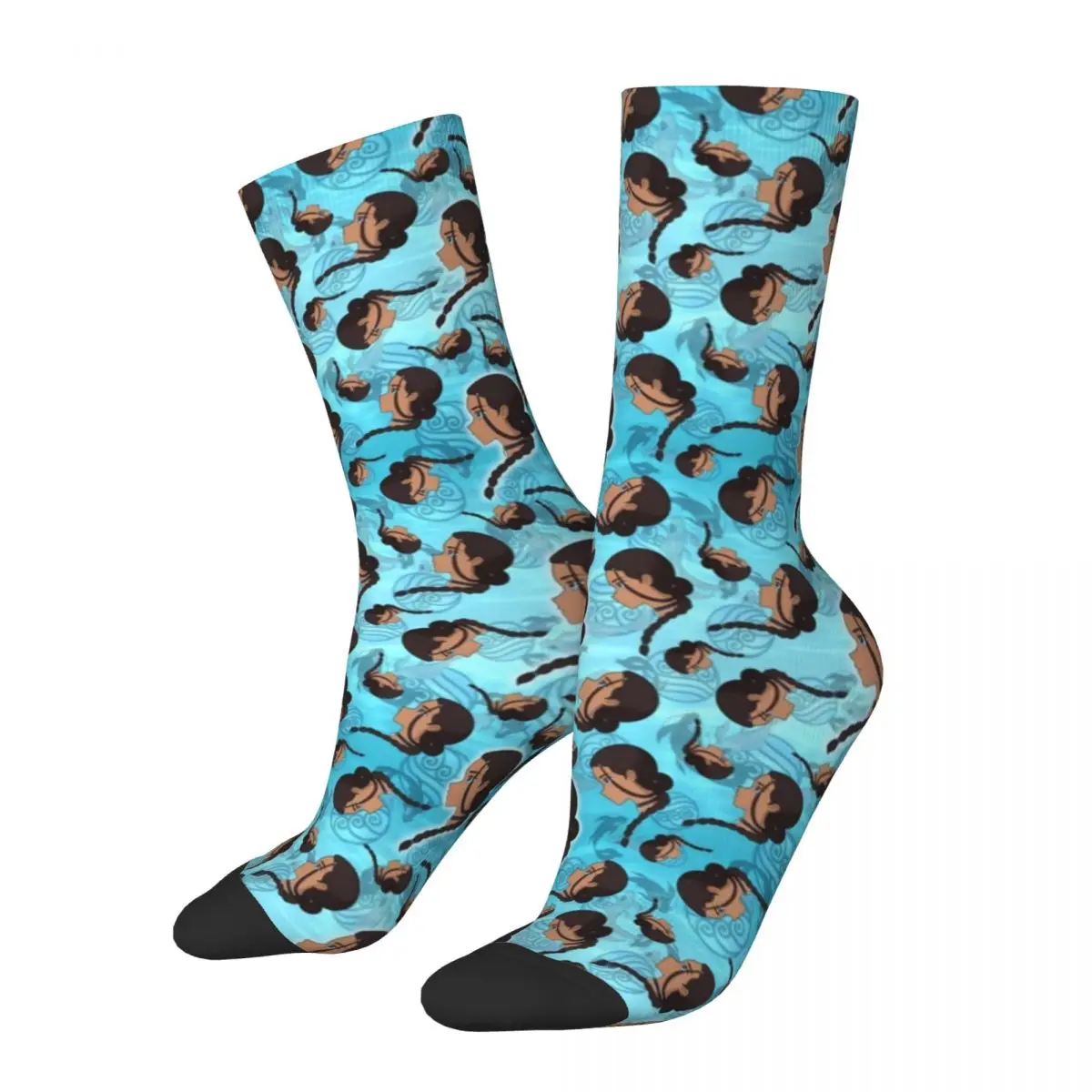 

Funny Avatar Katara Water Tribe Sports Socks Polyester Long Socks for Women Men
