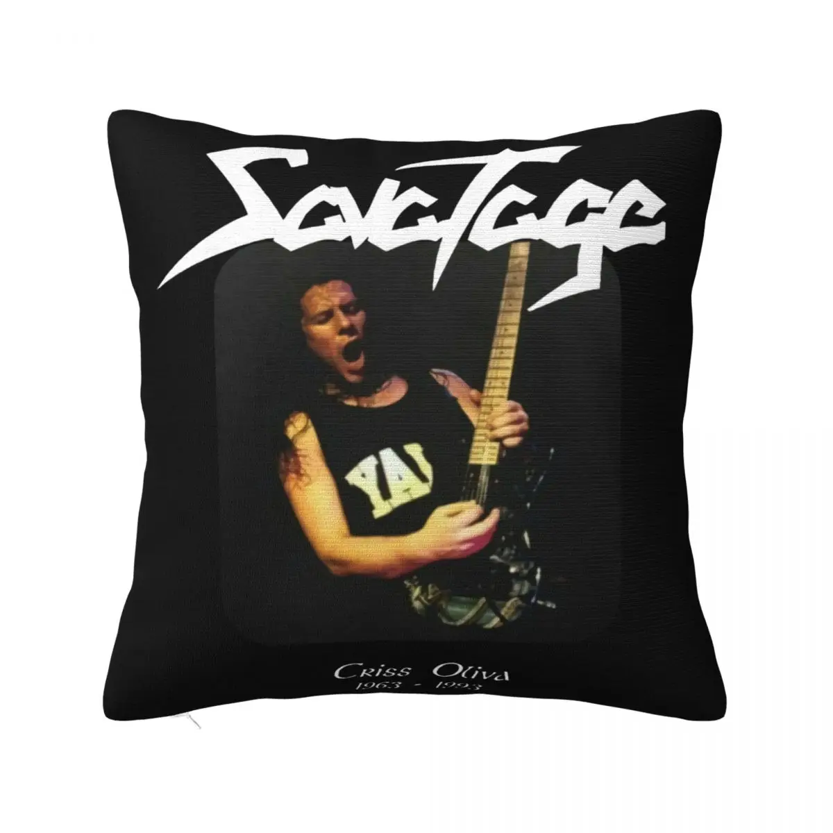 Savatage Criss Oliva 1963 1993 гитарист обычного размера Grose S 2XL наволочка со слоганом