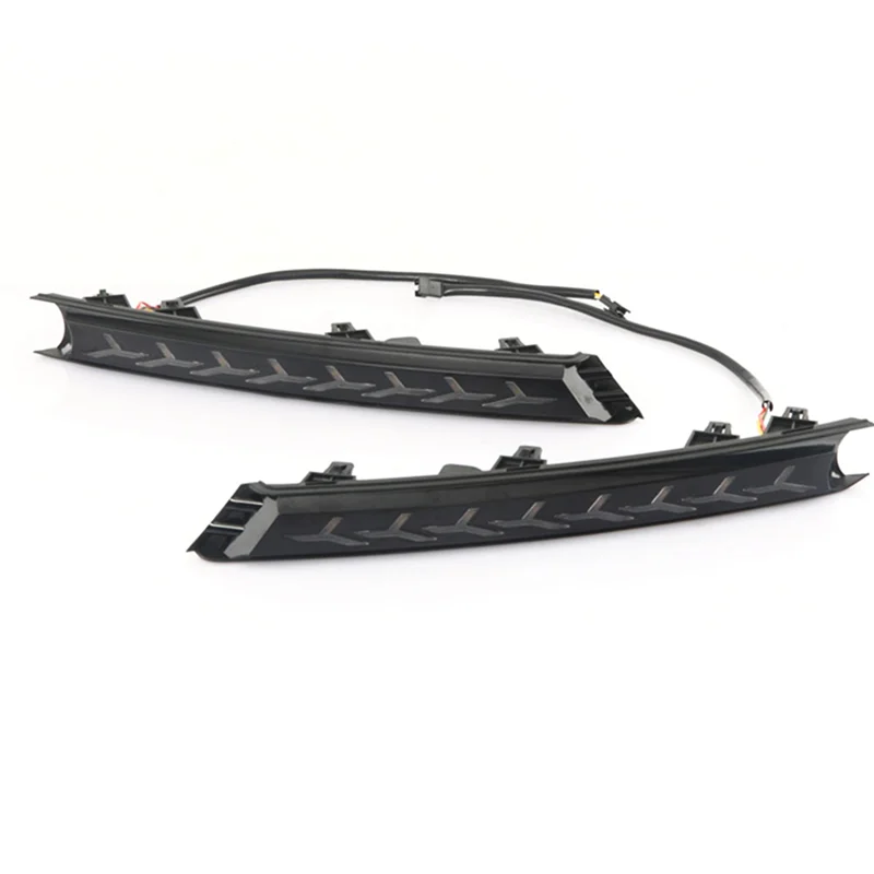 

For-Mazda CX-5 CX5 2017-2021 LED Daytime Running Light DRL Fog Lamp with Running Water Turn Signal