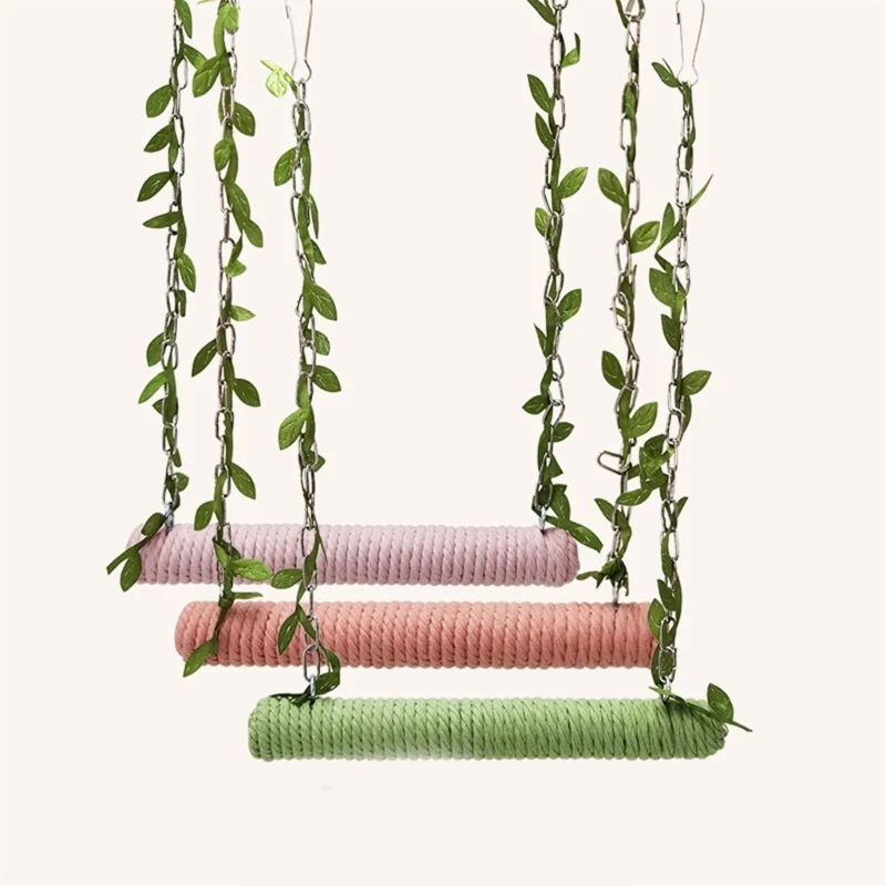 

Bird Swing Perch Parrots Hanging Toy for Small Size Birds for Cage Decoration