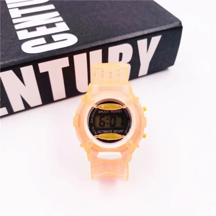 

Boys Girls Children Students Waterproof Digital Wrist Sport Watch Purple Teen Boys Girls Wristwatch Unisex Color Luminous Dial