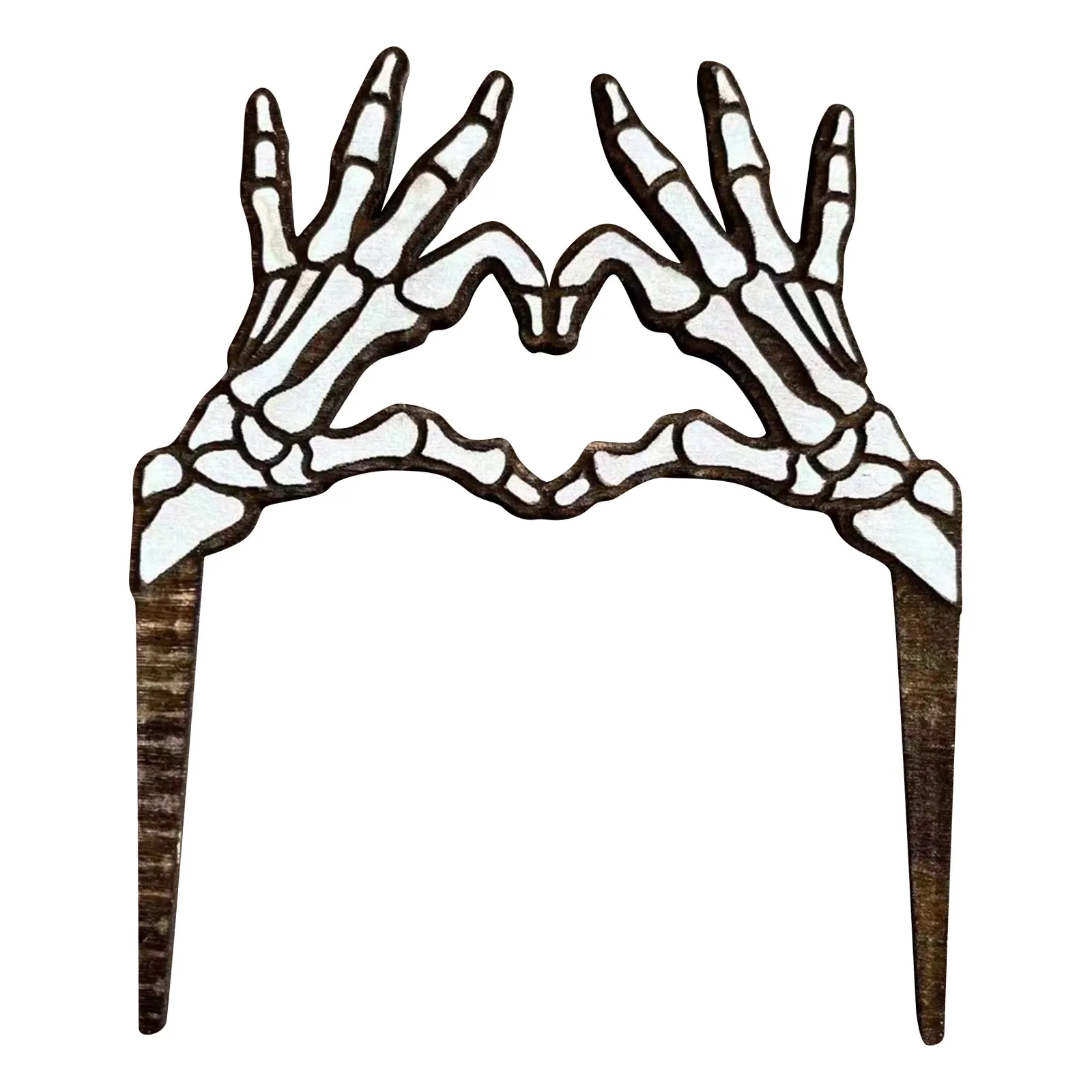 Зеленый Маркер Для Растений Ручной Работы Со Скелетом Цветочный Горшок В Форме