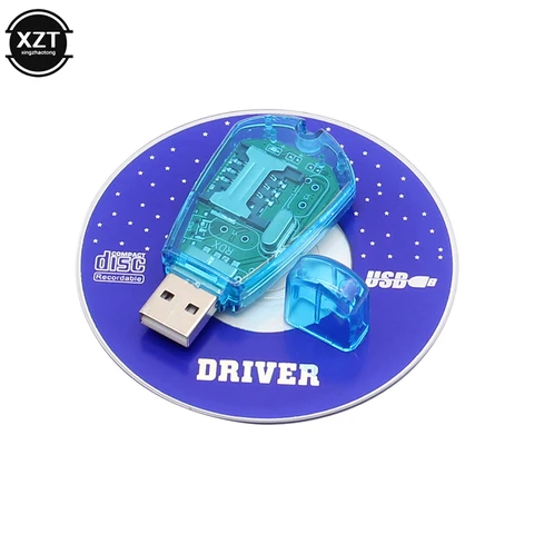 Синее устройство для чтения SIM-карт USB, комплект для копирования/клонирования/записи/резервного копирования - изображение
