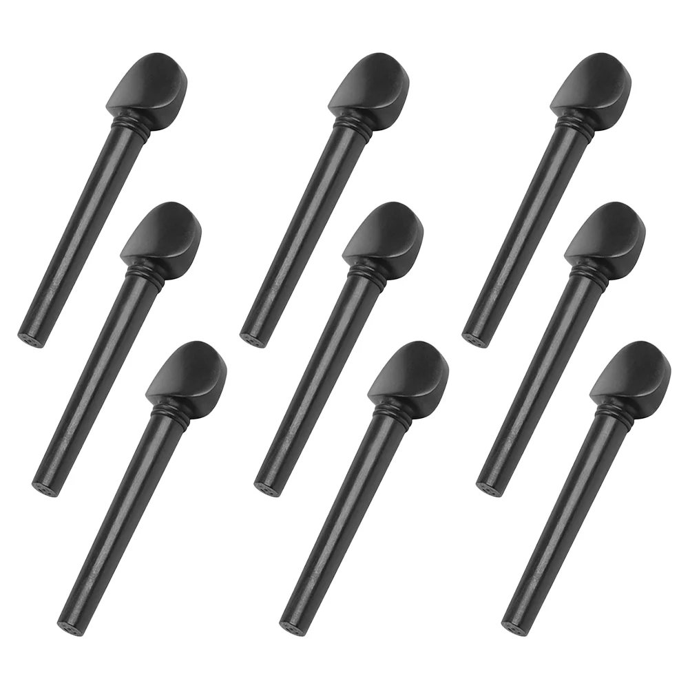 

12 Pcs Oud Pegs Ebony Crafts Tuning Musical Instrument Accessories Guitar Tuners Durable Parts Supplies
