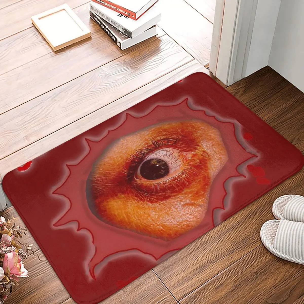 

BloodShot Non-slip Doormat Just Scream By Orikall Living Room Kitchen Mat Outdoor Carpet Home Modern Decor