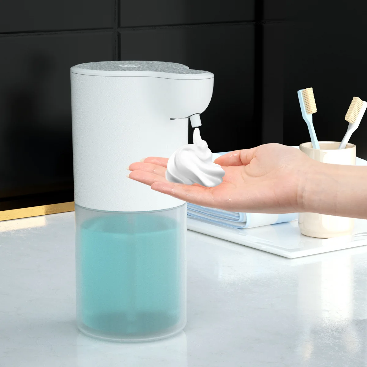 

Household Electric Foam Hand Washing Machine Automatic Induction Hand Sanitizer Antibacterial Alcohol Detergent Soap Dispenser
